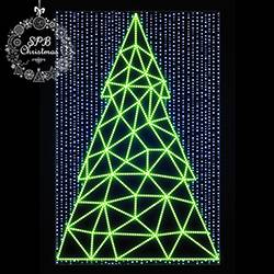 Светодиодная консоль «Многогранная елка» (120х200см, статика, IP68, уличная)