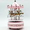 Музыкальная шкатулка Карусель (18см) розовый