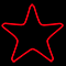 Световой подвес на деревья «Звезда» (55х55см, 56LED, IP65) красный